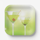 Martini Cocktails Paper Teller (Vorderseite)