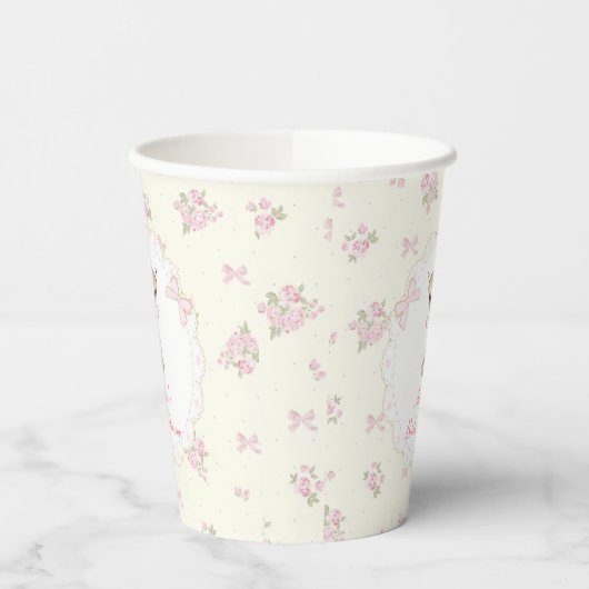 Martini Coquette Bow Brautparty Paper Cups Pappbecher (Links)