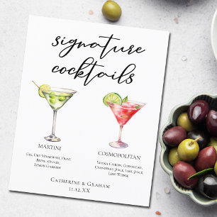 Martini Cosmopolitan Signature Cocktails Menü
