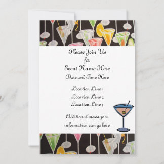 Martini Custom Invites Einladung
