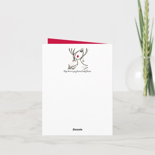 Martini Diva Card Karte (Rückseite)