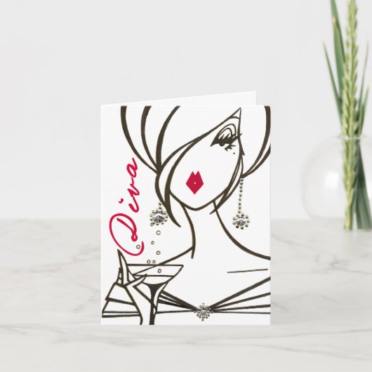 Martini Diva Card Karte (Vorderseite)
