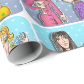 Martini Divas GESCHENKPAPIER (Rolleneckpunkt)