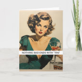 Martini Drinks Funny Retro 50er Sprichwort Karte (Vorderseite)