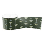 Martini Drinks On Olive Green Background Ripsband (Spule)