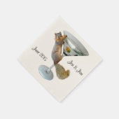 Martini Eichhörnchenpapier Napkins Serviette (Ecke)