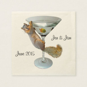 Martini Eichhörnchenpapier Napkins Serviette