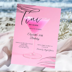 Martini Ein Tini bisschen älter 30. Geburtstag Einladung