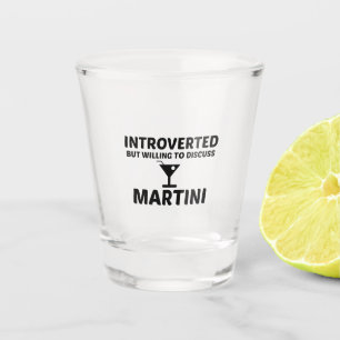 MARTINI EINGEFÜHRT, ABER BEREIT ZU DISKUTIEREN SCHNAPSGLAS
