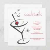 Martini-Einladung Einladung (Vorne/Hinten)