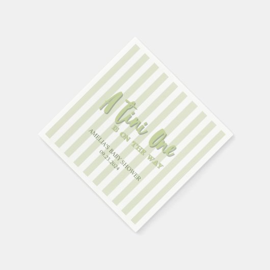 Martini Espresso grüne geschlechtsneutrale Babydus Serviette (Ecke)