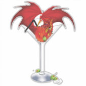 Martini Fantasy Red Dragon Aufkleber (Vorderseite)