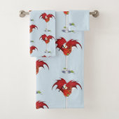 Martini Fantasy Red Dragon Badhandtuch Set (Insitu)