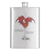 Martini Fantasy Red Dragon Flachmann (Vorderseite)
