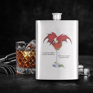 Martini Fantasy Red Dragon Flachmann