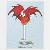 Martini Fantasy Red Dragon Fleecedecke (Vorderseite)