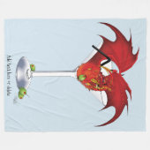 Martini Fantasy Red Dragon Fleecedecke (Vorderseite (Horizontal))