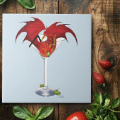 Martini Fantasy Red Dragon Fliese