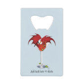 Martini Fantasy Red Dragon Geldbeutel Flaschenöffner (Vorderseite)