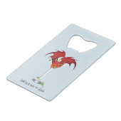 Martini Fantasy Red Dragon Geldbeutel Flaschenöffner (Vorderseite Schrägansicht)