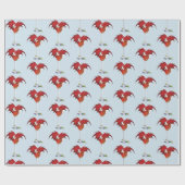 Martini Fantasy Red Dragon Geschenkpapier (Flach)