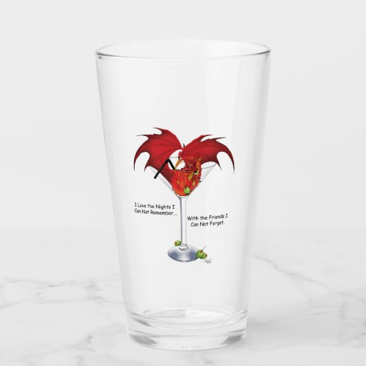 Martini Fantasy Red Dragon Glas (Vorderseite)