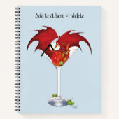 Martini Fantasy Red Dragon Notizblock (Vorderseite)