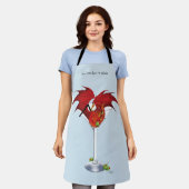 Martini Fantasy Red Dragon Schürze (Getragen)