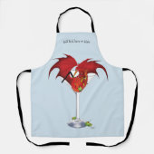 Martini Fantasy Red Dragon Schürze (Vorderseite)