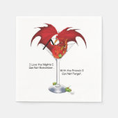 Martini Fantasy Red Dragon Serviette (Vorderseite)