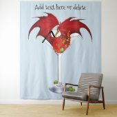 Martini Fantasy Red Dragon Wandteppich (Beispiel)