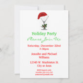 Martini Festivals Moderne Weihnachtsfeier Einladung (Rückseite)