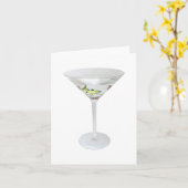 Martini Fish Karte (Gelbe Blume)