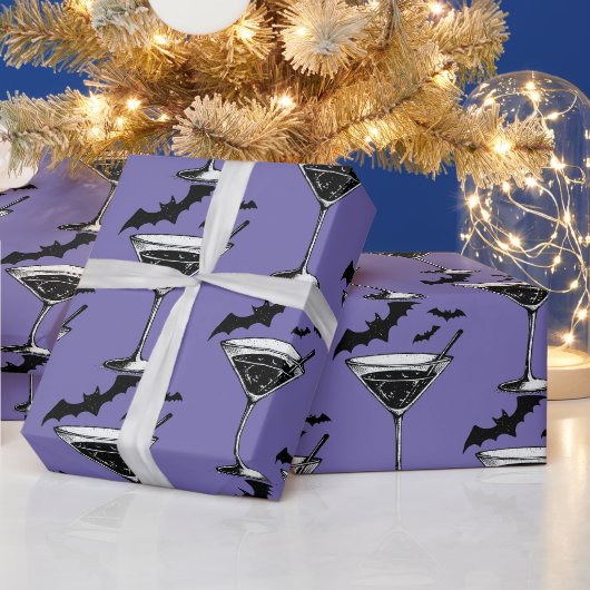 Martini Fledermäuse Geschenkpapier (Feiertage)