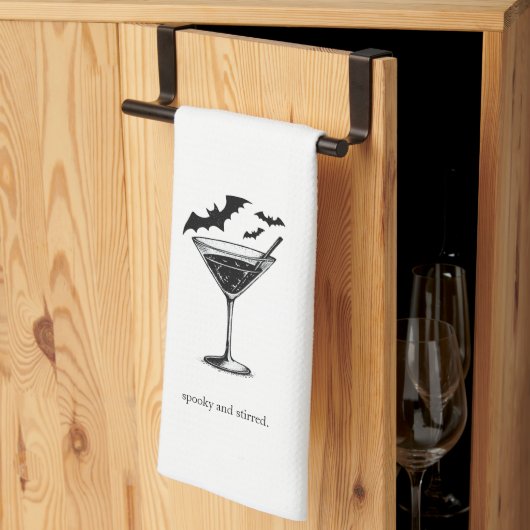 Martini-Fledermäuse Geschirrtuch (Drittel gefaltet)
