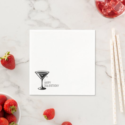 Martini Funkeln Serviette (Beispiel)