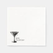 Martini Funkeln Serviette (Vorderseite)