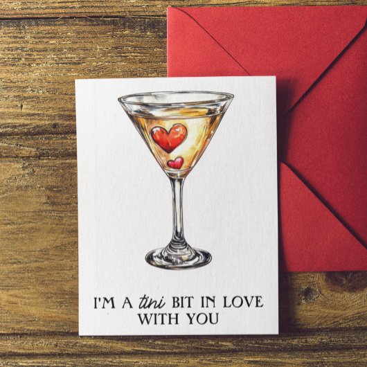 Martini Funny Valentine's Day Karte