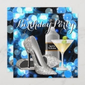 Martini-Geburtstagsparty Einladung (Vorne/Hinten)