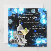 Martini-Geburtstagsparty Einladung (Rückseite)