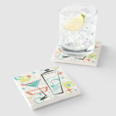 Martini Gehen-Gehen Steinuntersetzer (Seitenansicht)