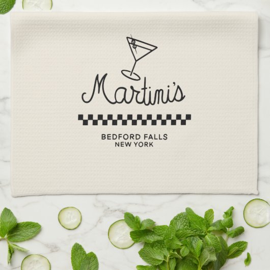 Martini Geschirrtuch (Gefaltet)