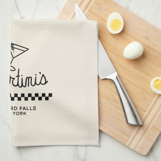 Martini Geschirrtuch (Viertel Falte)