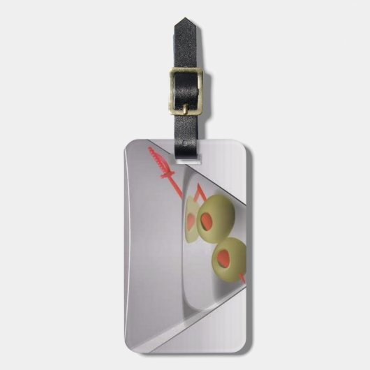 Martini-Glas Gepäckanhänger (Vorderseite vertikal)