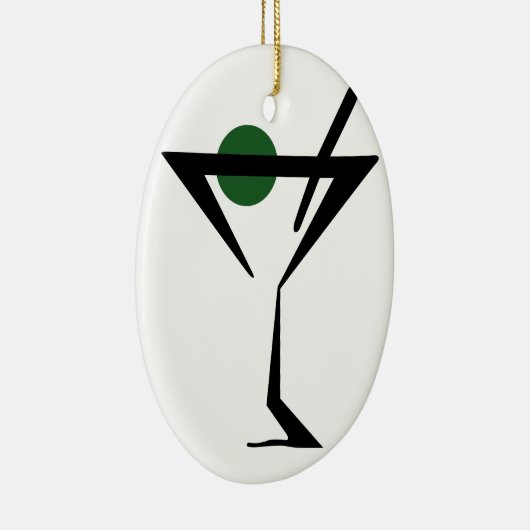Martini-Glas Keramikornament (Rechts)