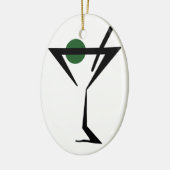 Martini-Glas Keramikornament (Links)