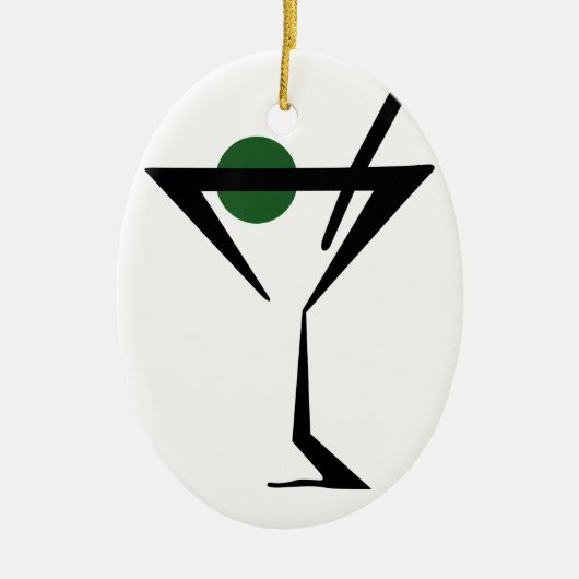 Martini-Glas Keramikornament (Vorne)