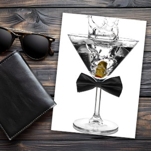 Martini-Glas-Mann-Jeder-Zahl-Geburtstagsfeier-Einl Einladung