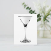 Martini-Glas Postkarte (Stehend Vorderseite)