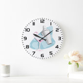 Martini-Glas und Shaker Große Wanduhr